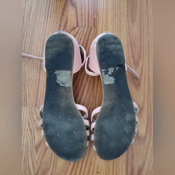Modcloth pink flat strappy sandals size 6 - Picture 5 of 6